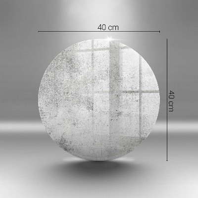 Sottobicchiere in vetro per candele tombali con finitura effetto cemento