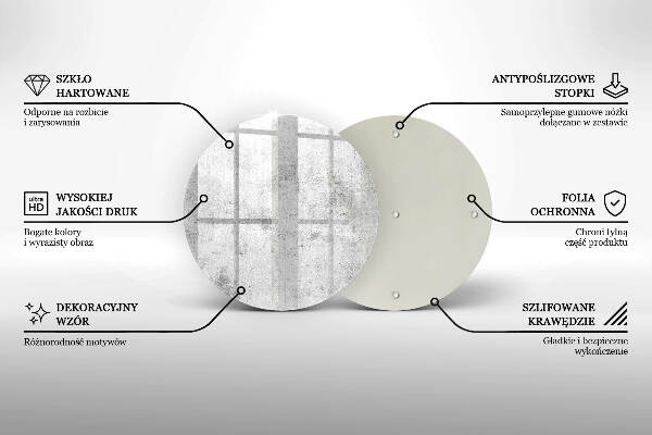 Sottobicchiere in vetro per candele tombali con finitura effetto cemento