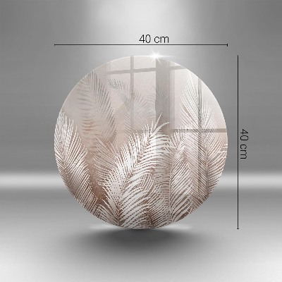 Sottobicchiere in vetro per candele tombali con motivo vegetale in stile boho