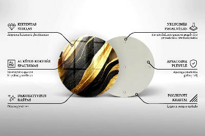 Piatto in vetro per candele con motivo astratto elegante