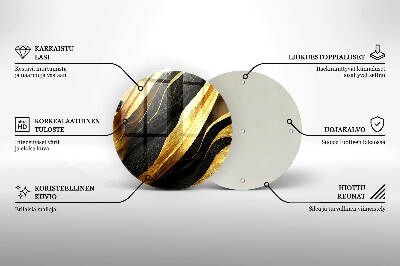 Piatto in vetro per candele con motivo astratto elegante