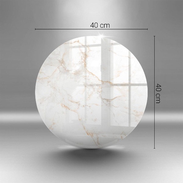 Sottobicchiere in vetro per candele tombali con motivo in marmo elegante