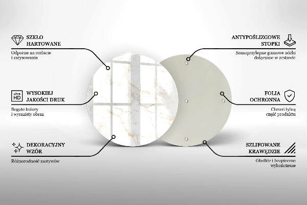Sottobicchiere in vetro per candele tombali con motivo in marmo elegante
