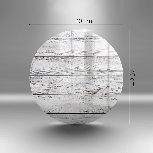 Piatto in vetro per candele con base in legno leggera