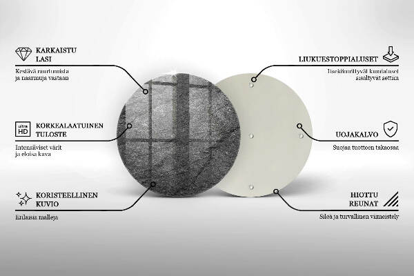 Sottobicchiere in vetro per candele tombali con struttura effetto pietra