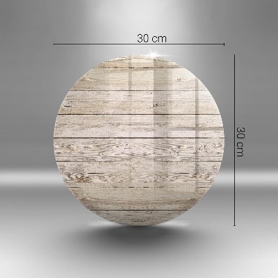 Piatto in vetro per candele con base in legno