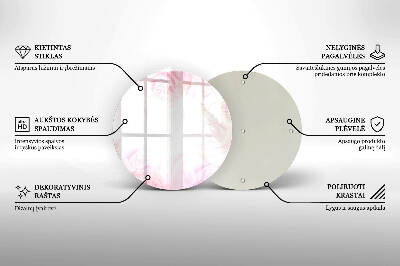 Sottobicchiere in vetro per candele tombali con motivo di rose delicate come sfondo