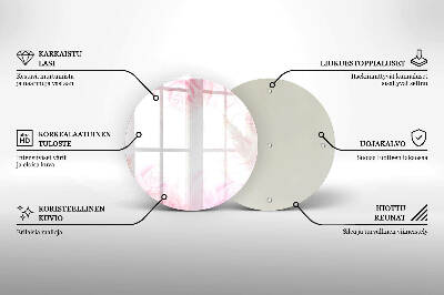 Sottobicchiere in vetro per candele tombali con motivo di rose delicate come sfondo