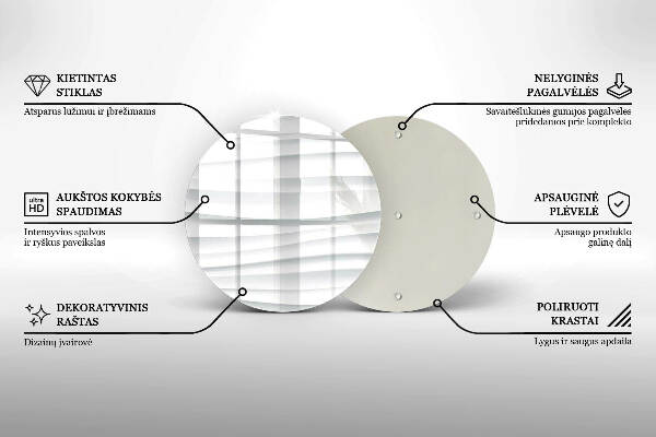 Piatto in vetro per candele con design moderno