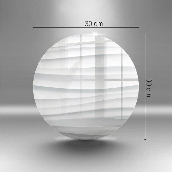 Piatto in vetro per candele con design moderno