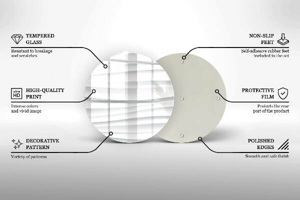 Piatto in vetro per candele con design moderno