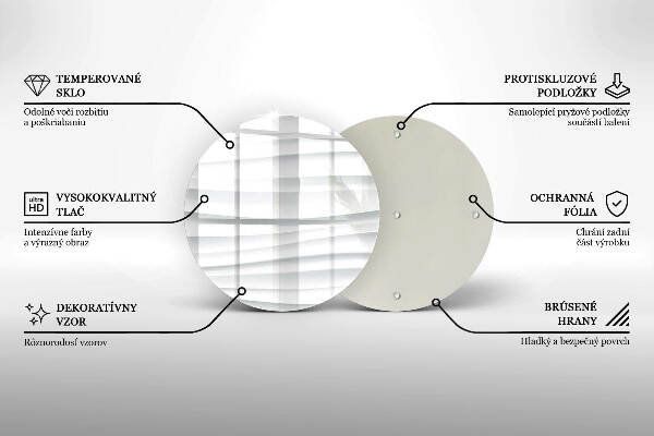Piatto in vetro per candele con design moderno