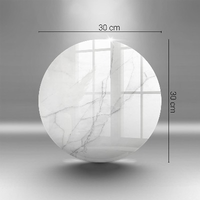 Sottobicchiere in vetro per candele tombali con motivo di marmo