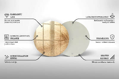 Piatto in vetro per candele con finitura color sabbia