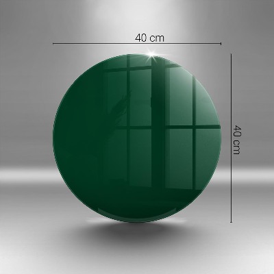 Piatto in vetro per candele di colore verde