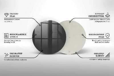 Sottobicchiere in vetro per candele tombali in colore grigio