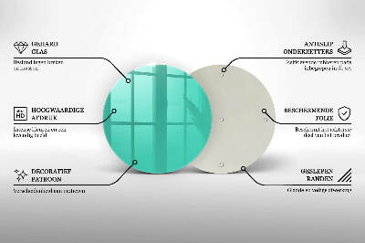Sottobicchiere in vetro per candele tombali di colore verde