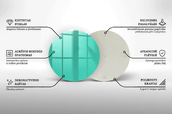 Sottobicchiere in vetro per candele tombali di colore verde