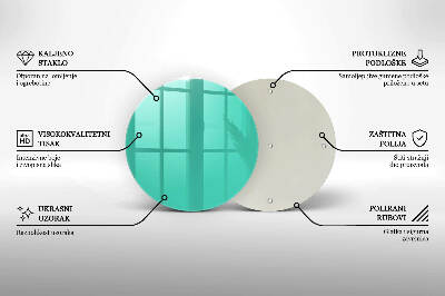Sottobicchiere in vetro per candele tombali di colore verde