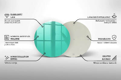 Sottobicchiere in vetro per candele tombali di colore verde