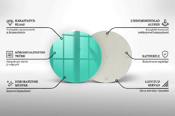 Sottobicchiere in vetro per candele tombali di colore verde