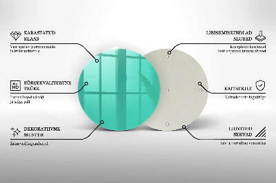 Sottobicchiere in vetro per candele tombali di colore verde