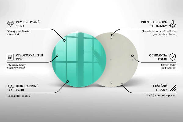 Sottobicchiere in vetro per candele tombali di colore verde
