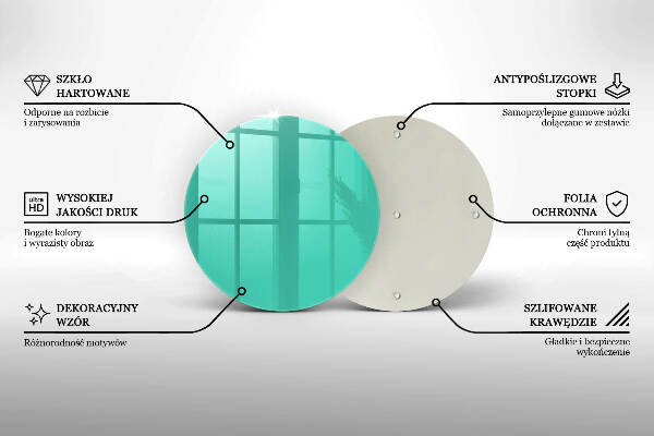 Sottobicchiere in vetro per candele tombali di colore verde