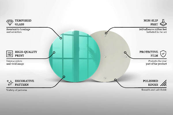 Sottobicchiere in vetro per candele tombali di colore verde