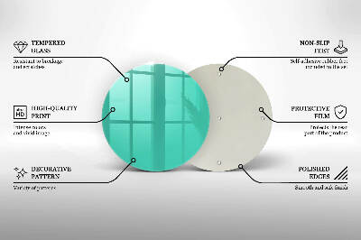 Sottobicchiere in vetro per candele tombali di colore verde