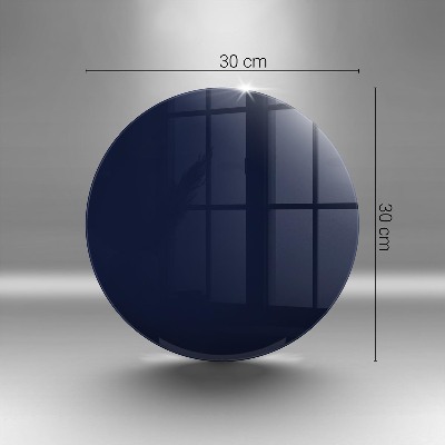 Sottobicchiere in vetro per candele tombali di colore blu navy