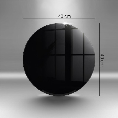 Sottobicchiere in vetro per candele tombali di colore nero
