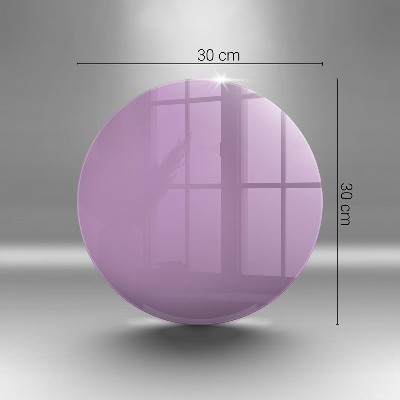 Sottobicchiere in vetro per candele tombali di colore viola