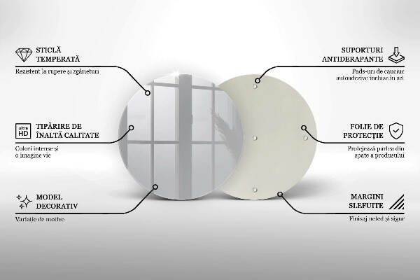 Piatto in vetro per candele di colore grigio