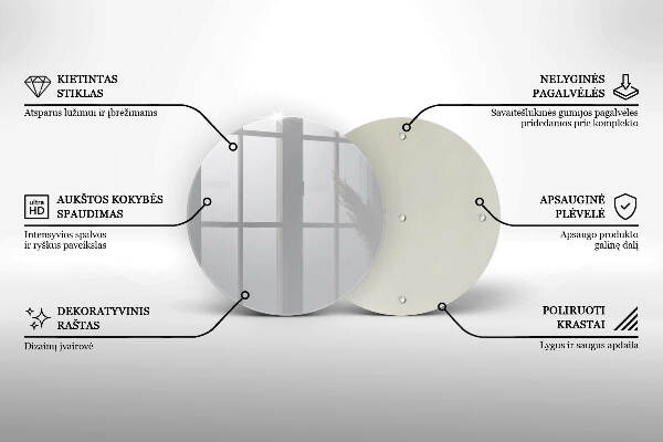 Piatto in vetro per candele di colore grigio
