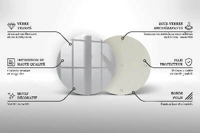 Piatto in vetro per candele di colore grigio