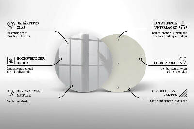Piatto in vetro per candele di colore grigio