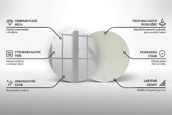 Piatto in vetro per candele di colore grigio
