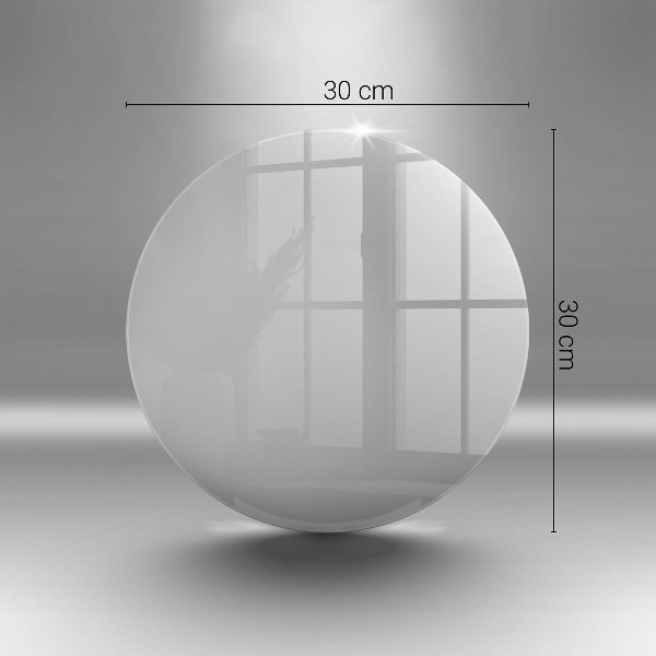 Piatto in vetro per candele di colore grigio