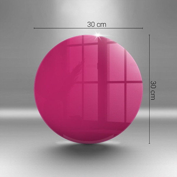 Sottobicchiere in vetro per candele tombali di colore rosa