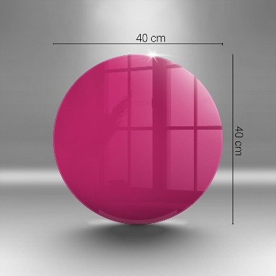 Sottobicchiere in vetro per candele tombali di colore rosa