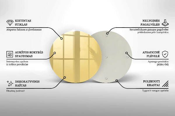 Sottobicchiere in vetro per candele tombali di colore giallo