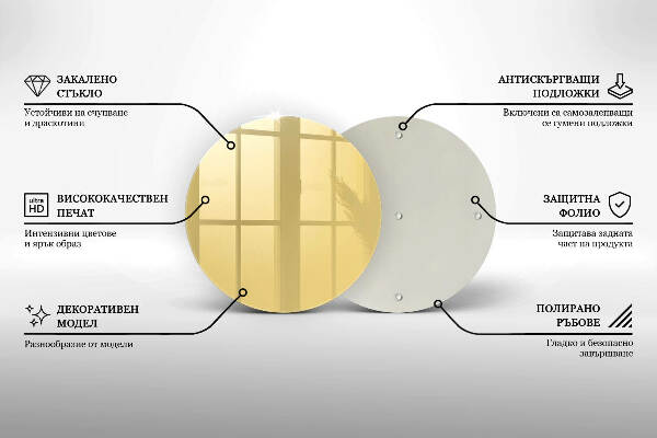 Sottobicchiere in vetro per candele tombali di colore giallo