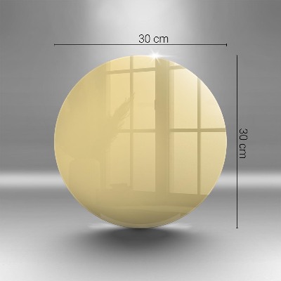 Sottobicchiere in vetro per candele tombali di colore giallo