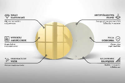 Sottobicchiere in vetro per candele tombali di colore giallo