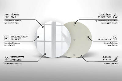 Piatto in vetro per candele di colore bianco