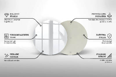 Piatto in vetro per candele di colore bianco