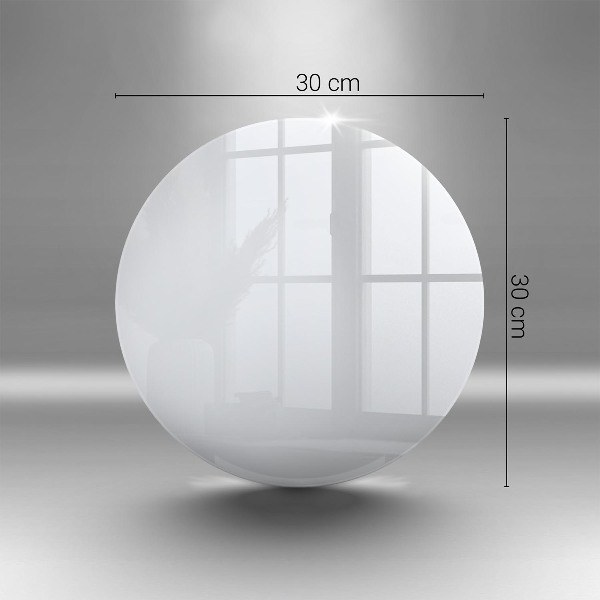 Piatto in vetro per candele di colore bianco