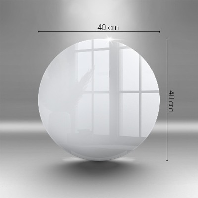 Piatto in vetro per candele di colore bianco