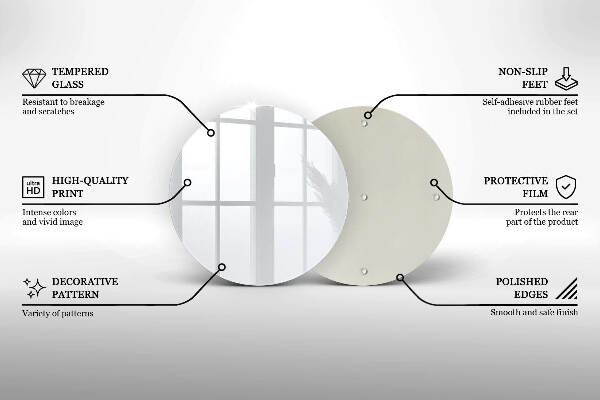 Piatto in vetro per candele di colore bianco